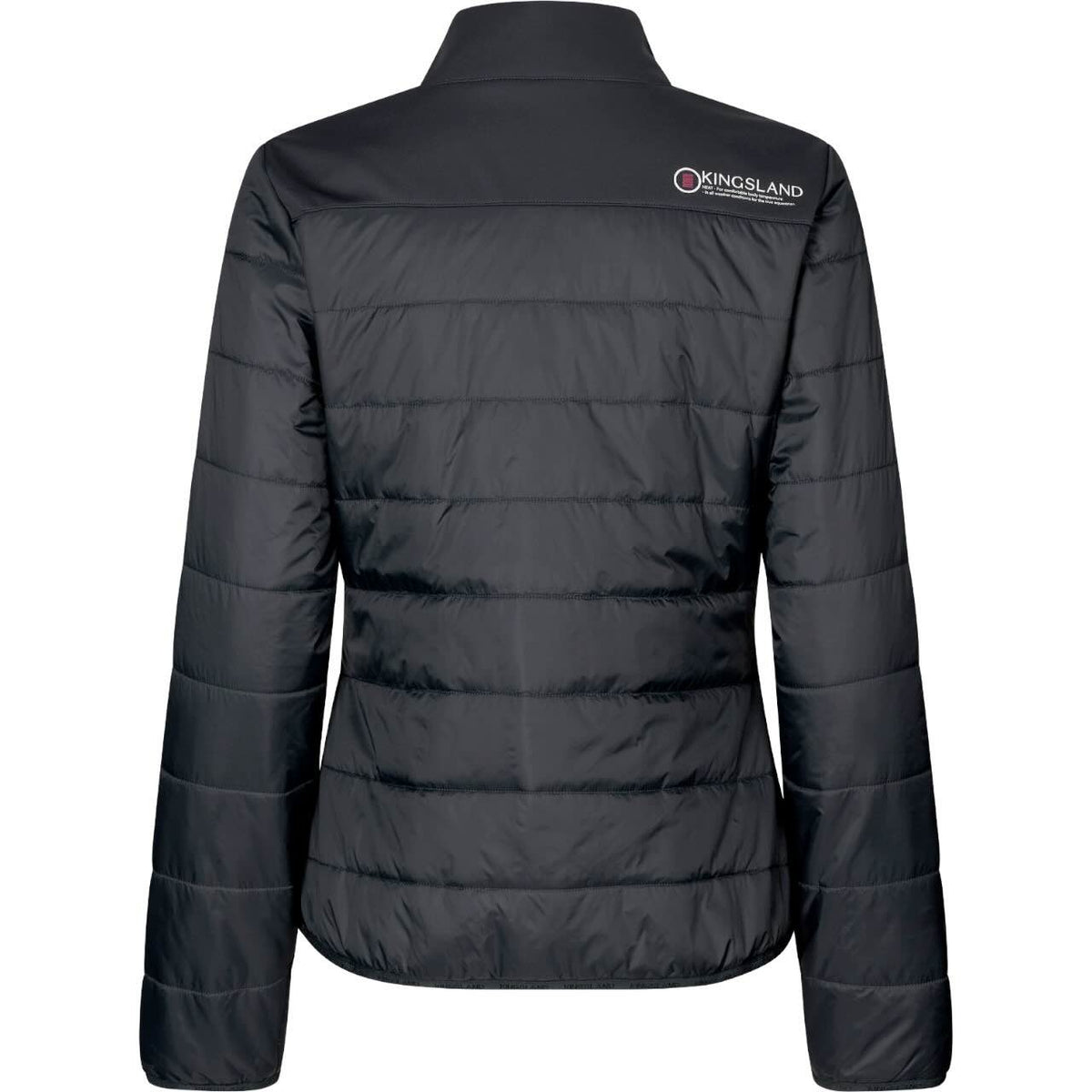 Kingsland Heizjacke Damen KLValero HW 2025 Steppjacke, Schwarz, Rückenansicht.