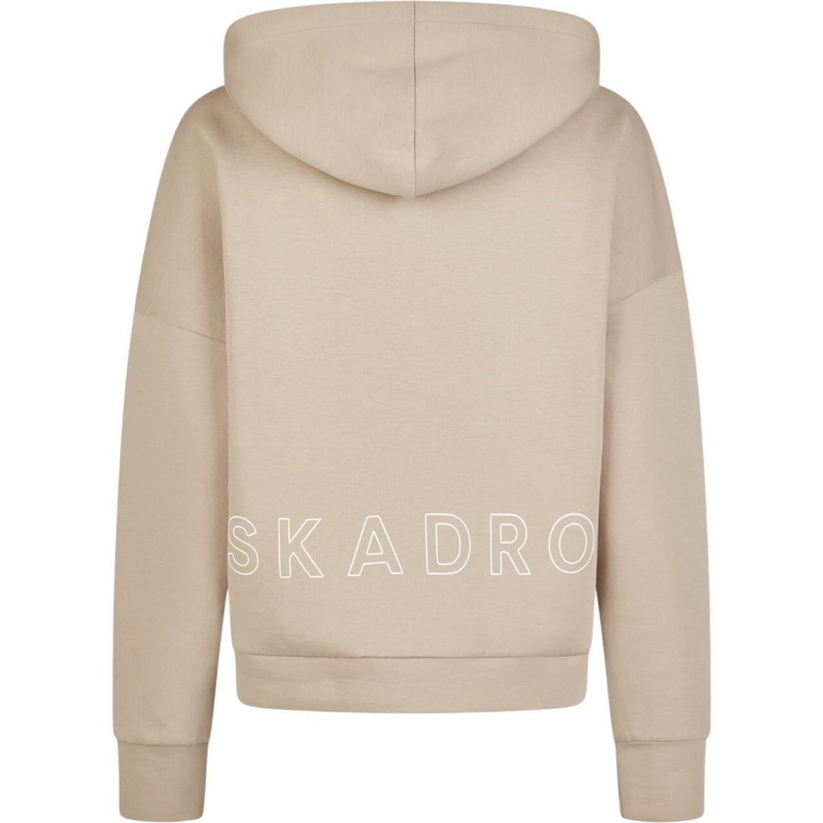 Eskadron Hoodie Damen Classic Sports FS26 Kapuzenpullover, Beige, Produkt allein auf weißem Hintergrund.