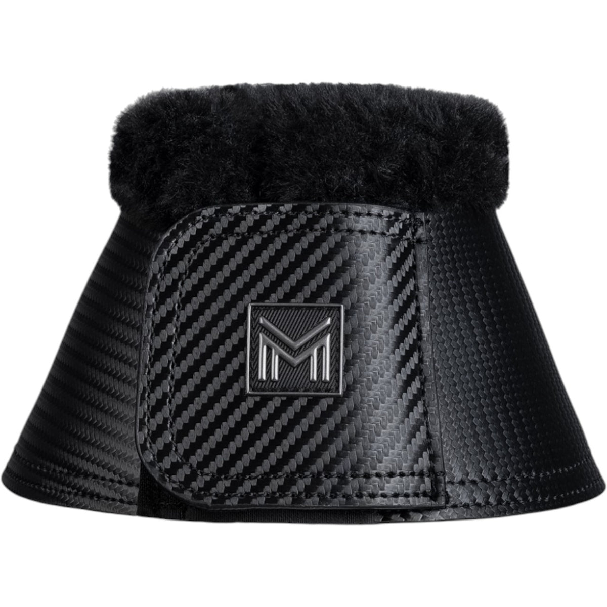 Hufglocken Drift Bell Boots, Schwarz, Produkt allein auf weißem Hintergrund.