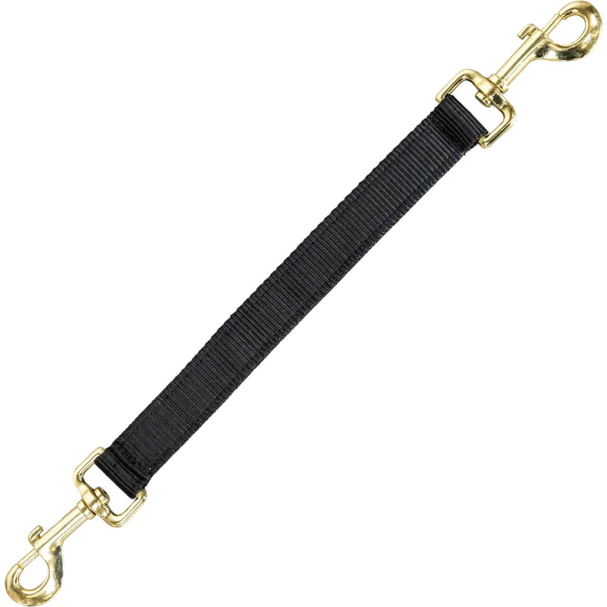 Halter Nylon Hook & Hook Nylonhalter, Schwarz, Produkt allein auf weißem Hintergrund.