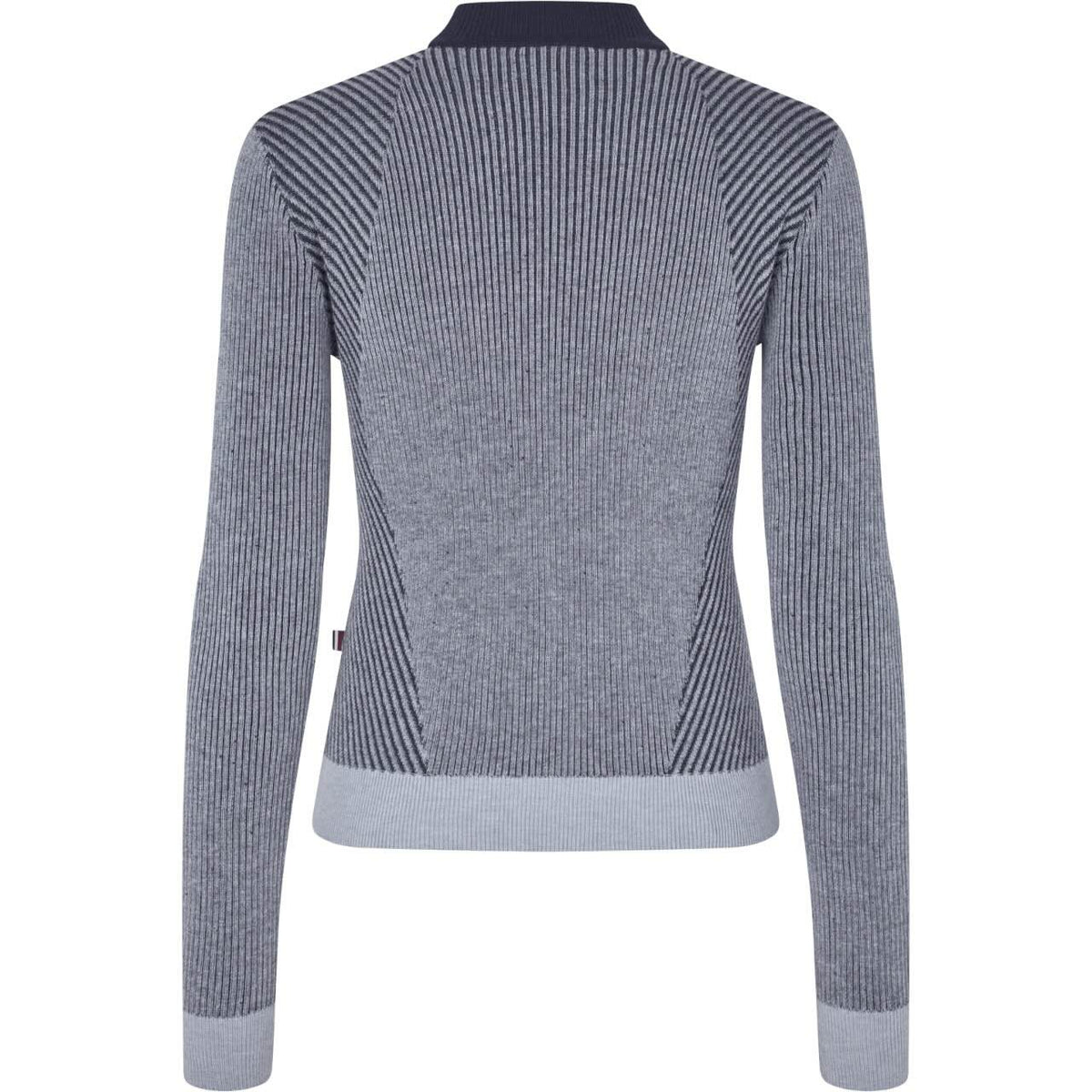 Kingsland Langarmshirt Damen Gerippt KLMarion HW 2025 Longsleeve, Grau, Produkt allein auf weißem Hintergrund.