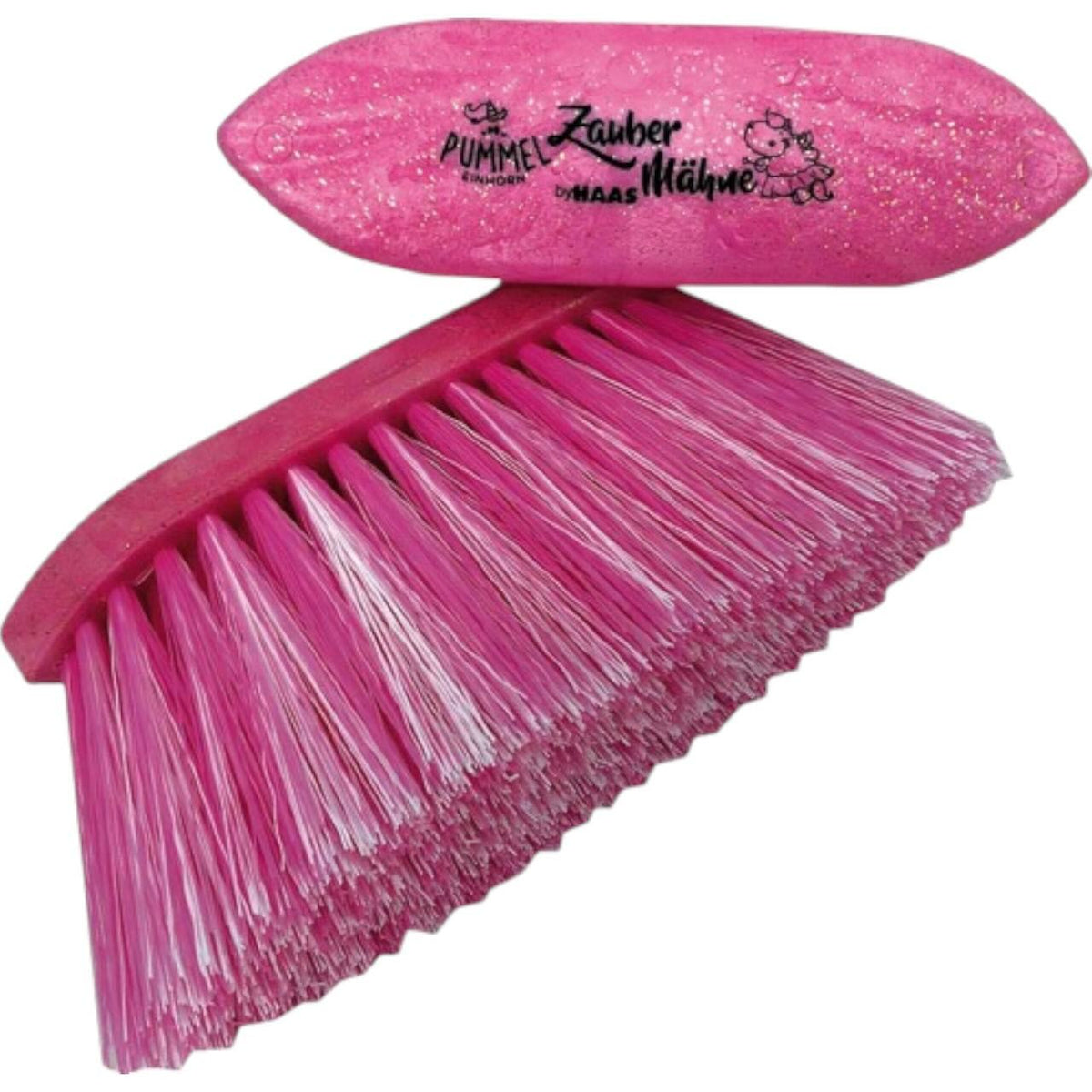 Haas Mähnenbürste Pummelfee Zaubermähne Bürste, Pink, Produkt allein auf weißem Hintergrund.