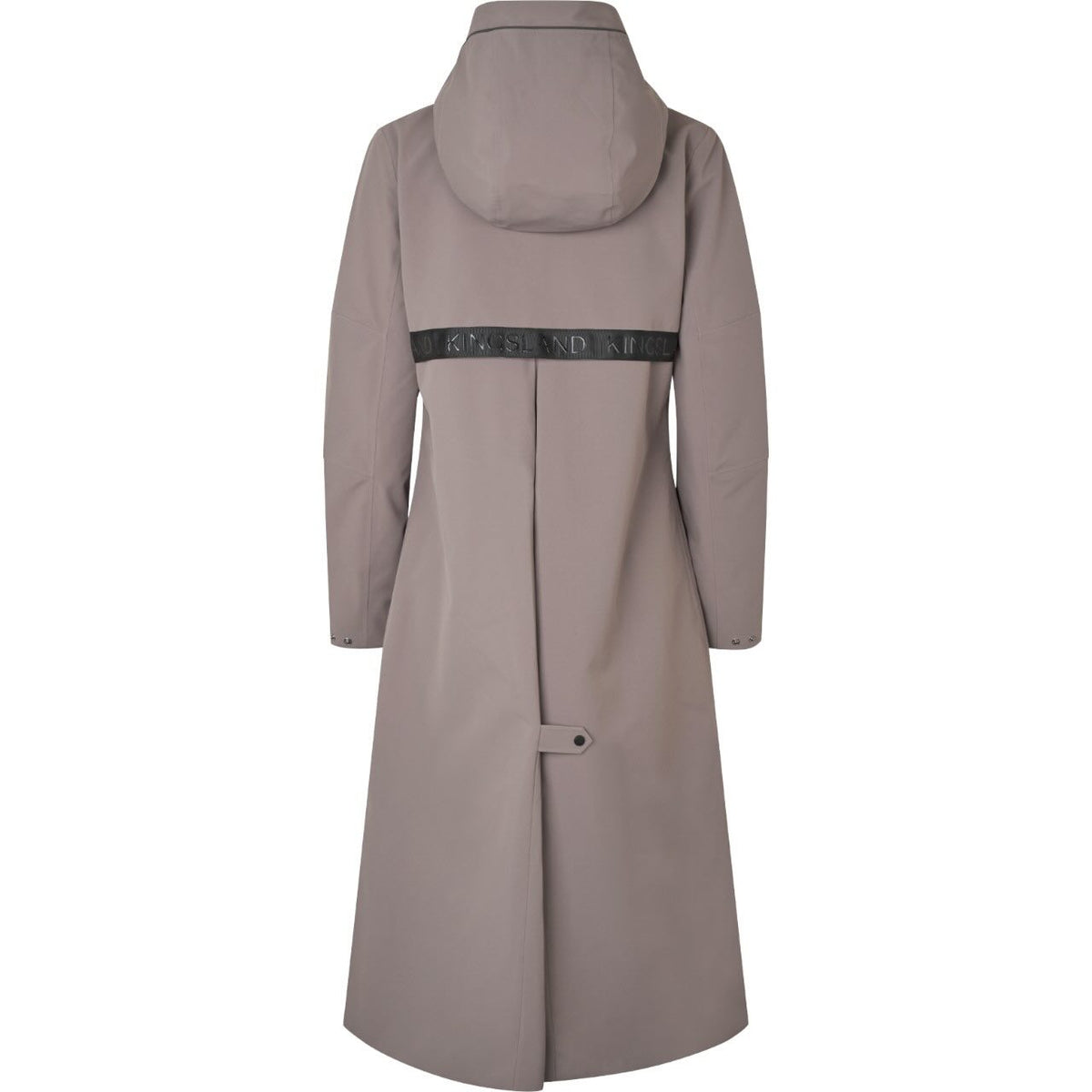 Kingsland Regenmantel Damen KLLucia FS 2026 Mantel, Grey, Produkt allein auf weißem Hintergrund.