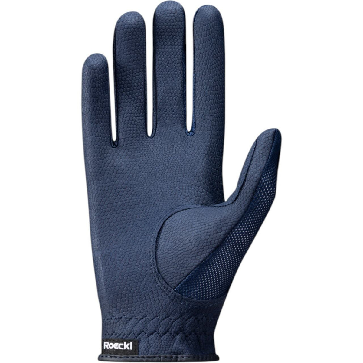 Reithandschuh Roeck-Grip Lite Handschuh, Blau, Produkt allein auf weißem Hintergrund.