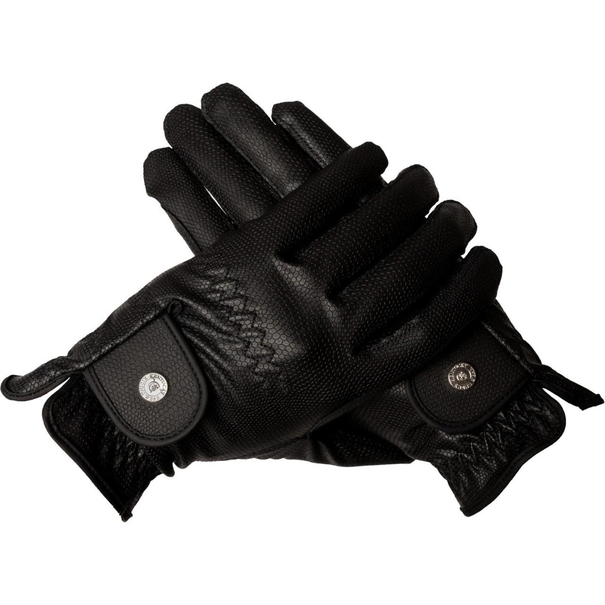 Kentucky Reithandschuhe Winter mit Grip Winterreithandschuhe, Schwarz, Produkt allein.