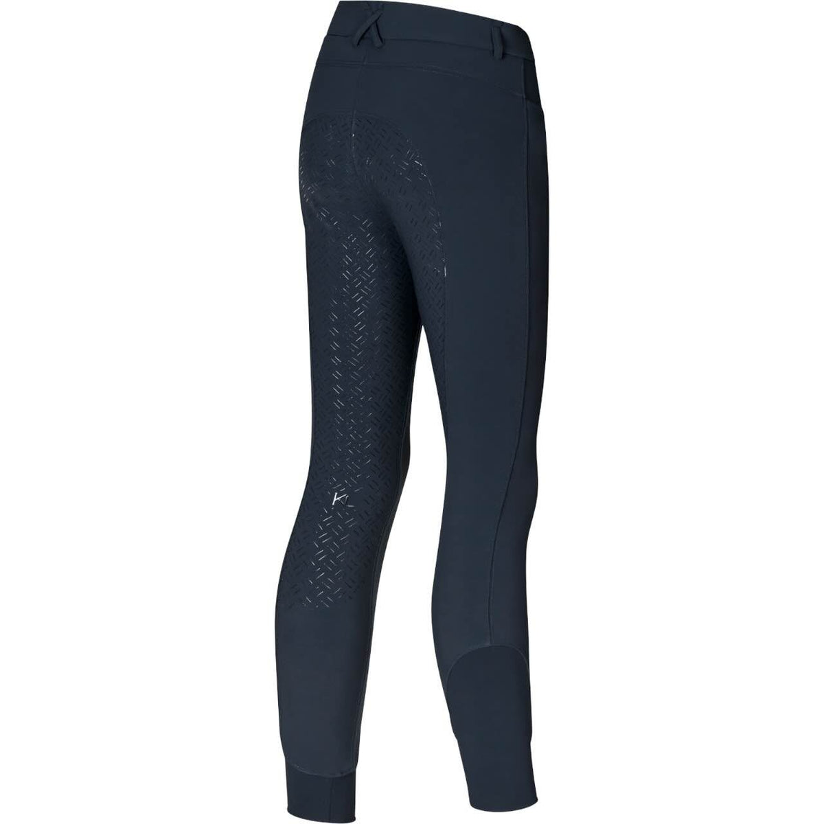 Reithose Damen Full-Grip Beheizt KLKarolina HW 2025 Hose, dunkelblau, Produkt allein auf weißem Hintergrund.