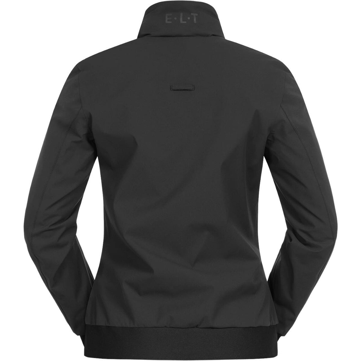 E.L.T Softshelljacke Damen Performance-Ravenna HW 2025 Reitblouson, Schwarz, Produkt allein von hinten.
