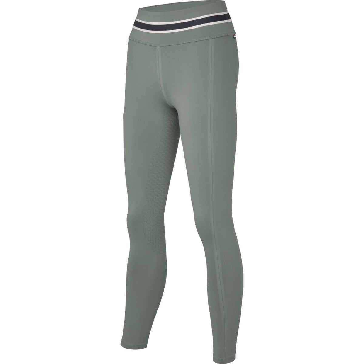 Kingsland Reitleggings Damen Full-Grip KLLaura FS 2026 Leggings, Green Agave, Produkt allein auf weißem Hintergrund.