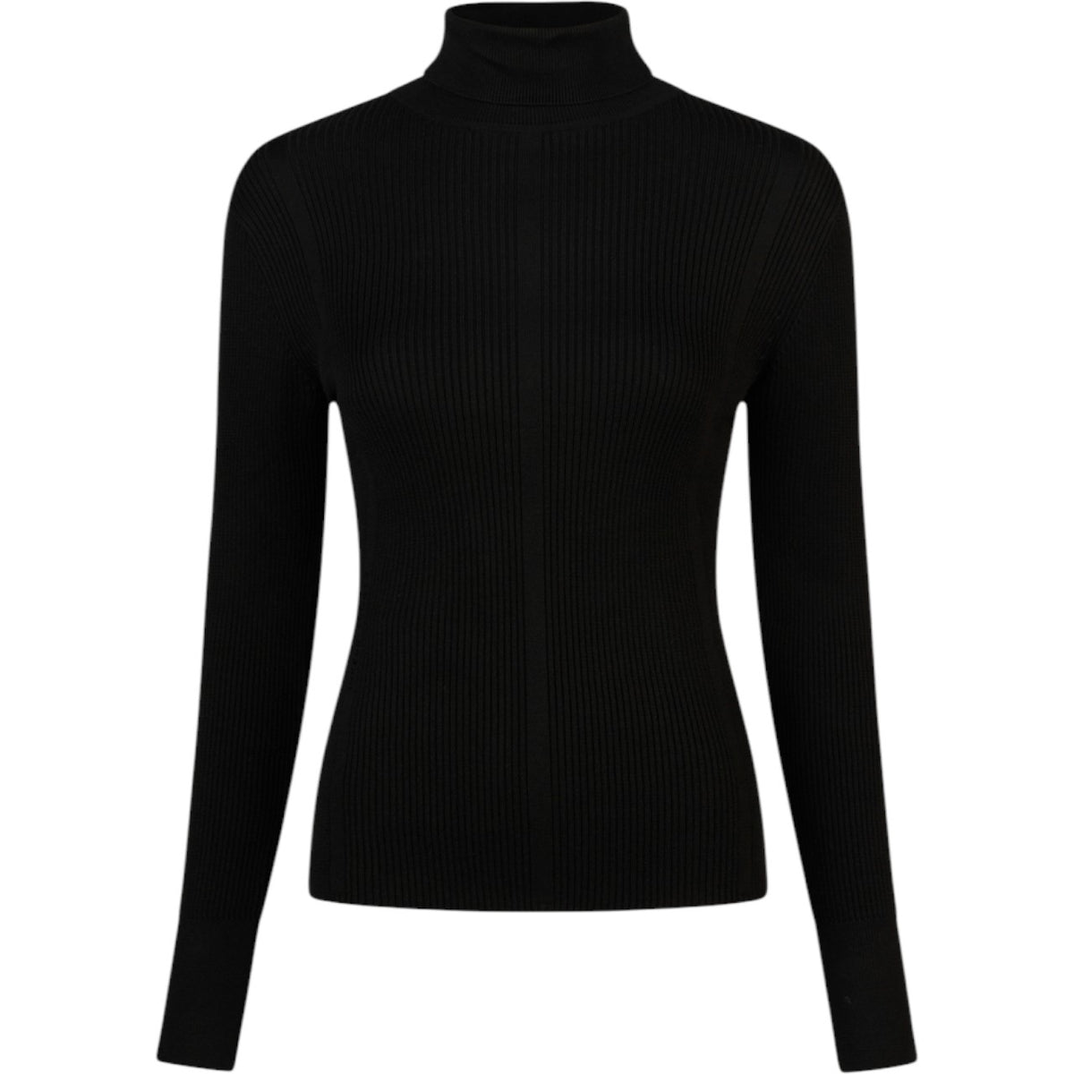 Pikeur Rollkragenpullover Damen Sports HW 2025 Knitted Pullover, Black, Produkt allein auf weißem Hintergrund.