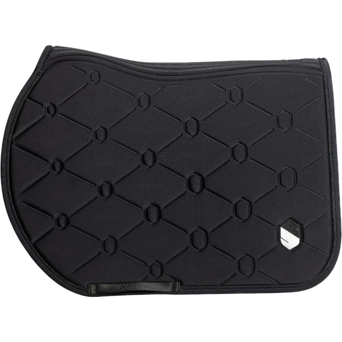 Samshield Schabracke Springen Spineshield Embroidery Springschabracke, Black, Produkt allein auf weißem Hintergrund.