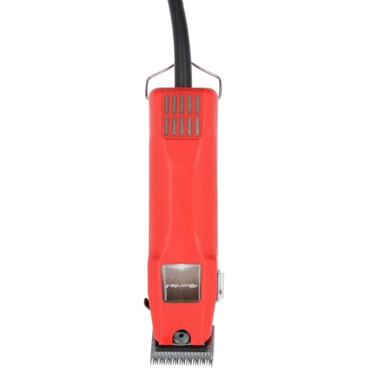Aesculap Schermaschine Favorita II Scherapparat, Rot, Produkt allein auf weißem Hintergrund.