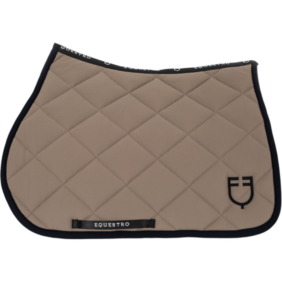 Equestro Springschabracke Black Line Edition FS 2026 Schabracke, Beige, Produkt allein auf weißem Hintergrund.