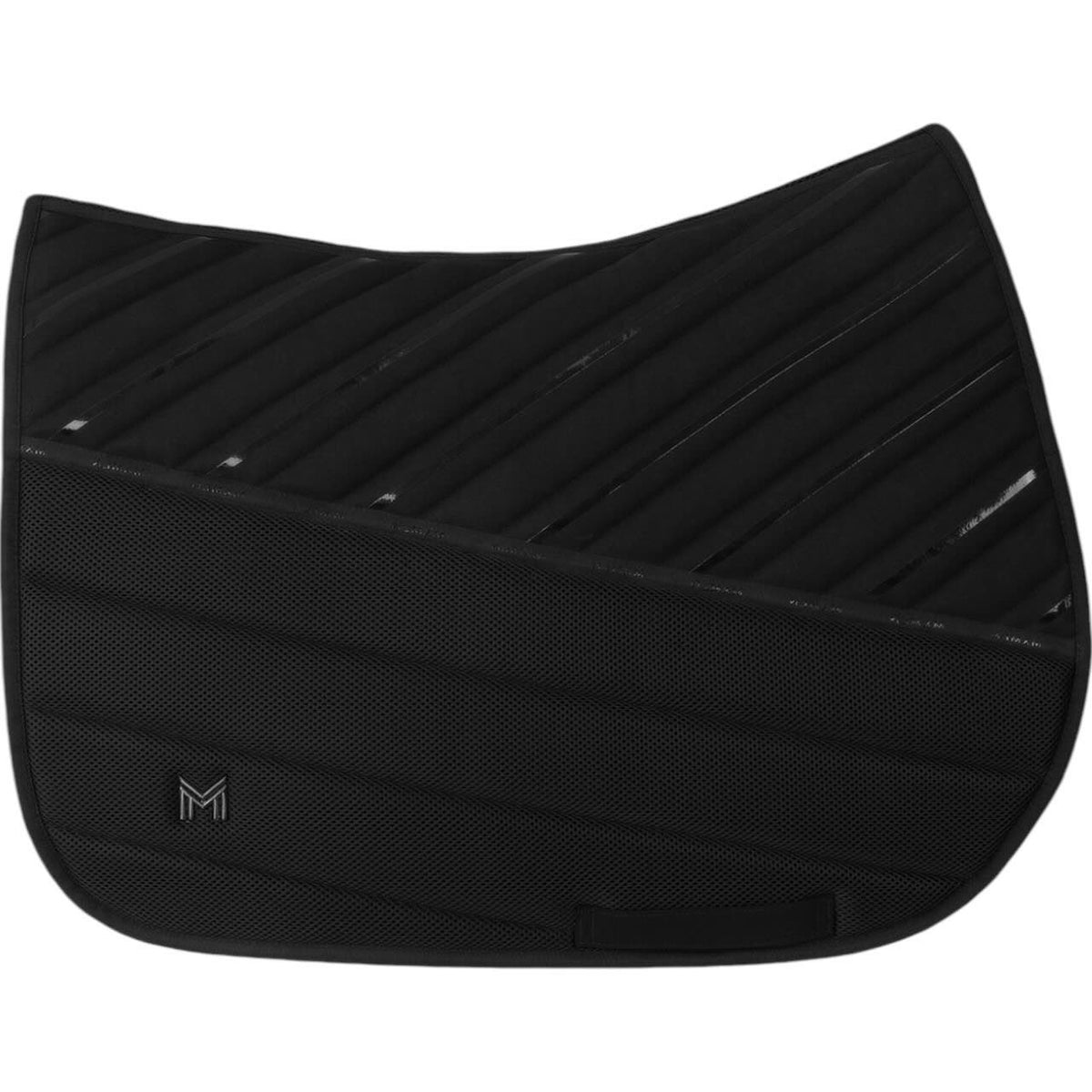 Maximilian Equestrian Springschabracke Ego Schabracke, Schwarz, Produkt allein auf weißem Hintergrund.