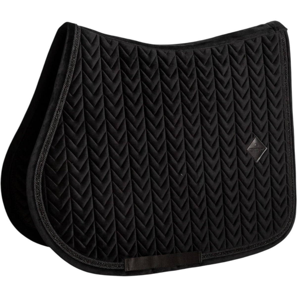 Kentucky Horsewear Springschabracke Velvet Mini Pearls Schabracke, Black, Produkt allein.