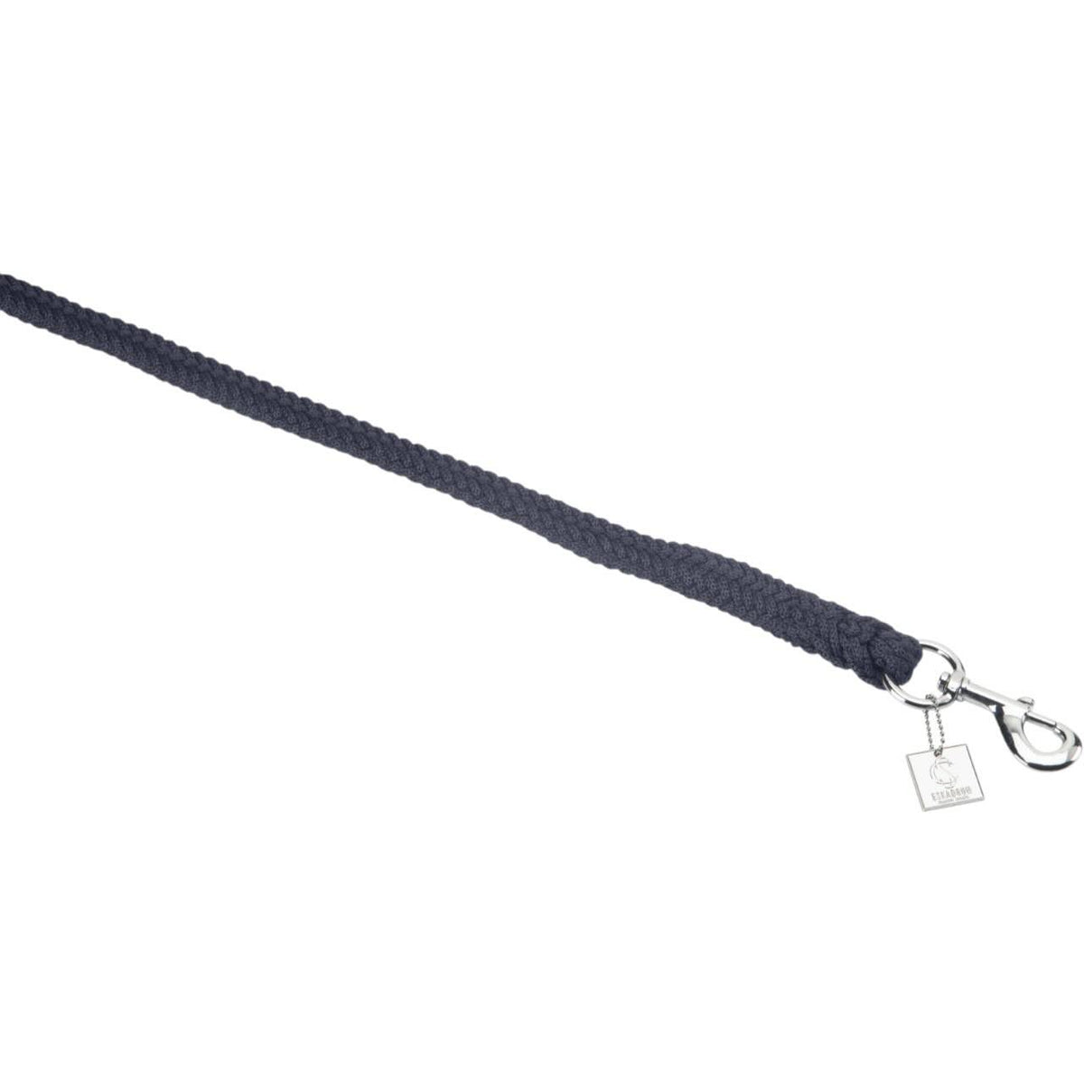 Eskadron Strick Duralastic Karabinerhaken Classic Sports FS26 Führstrick, Marine, Produkt allein auf weißem Hintergrund.