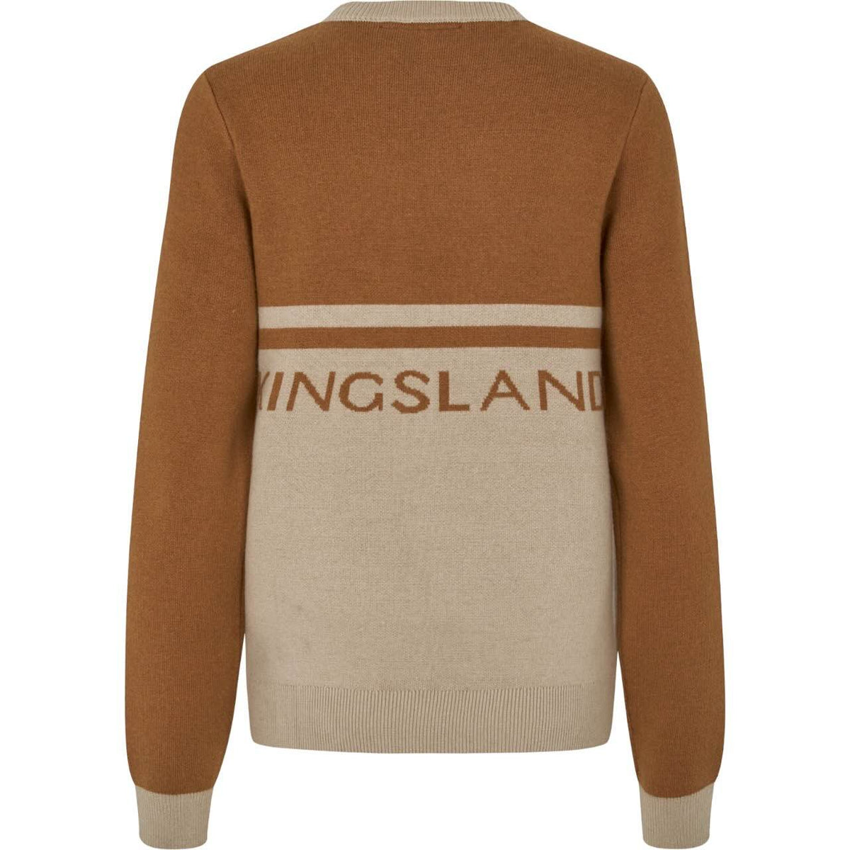 Kingsland Strickpullover Damen KLMarina HW 2025 Pullover, Braun und Beige, Produkt allein.