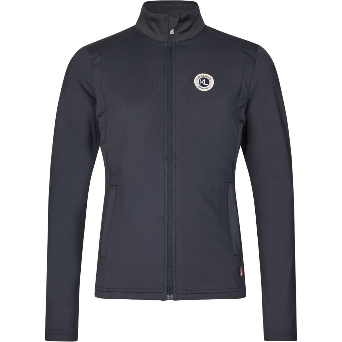 Kingsland Sweatjacke Damen KLLucy FS 2026 Zip-Jacke, Navy, Produkt allein auf weißem Hintergrund.