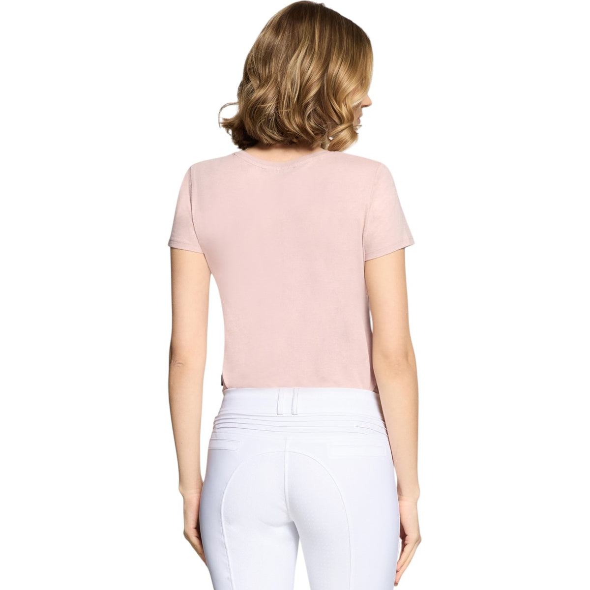 Samshield T-Shirt Damen Sylvia FS 2026 Trainingsshirt, Rosa, an Modell von hinten getragen.