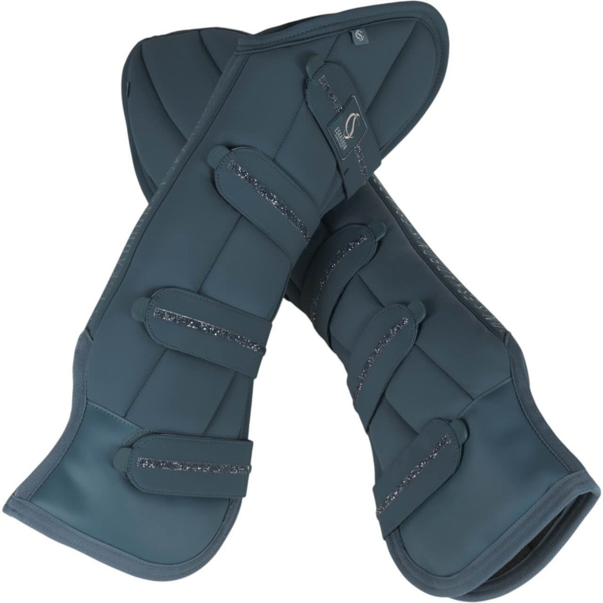 Eskadron Transportgamaschen Softshell Jewel Classic Sports FS26 Gamaschen, Petrol, Produkt allein auf weißem Hintergrund.