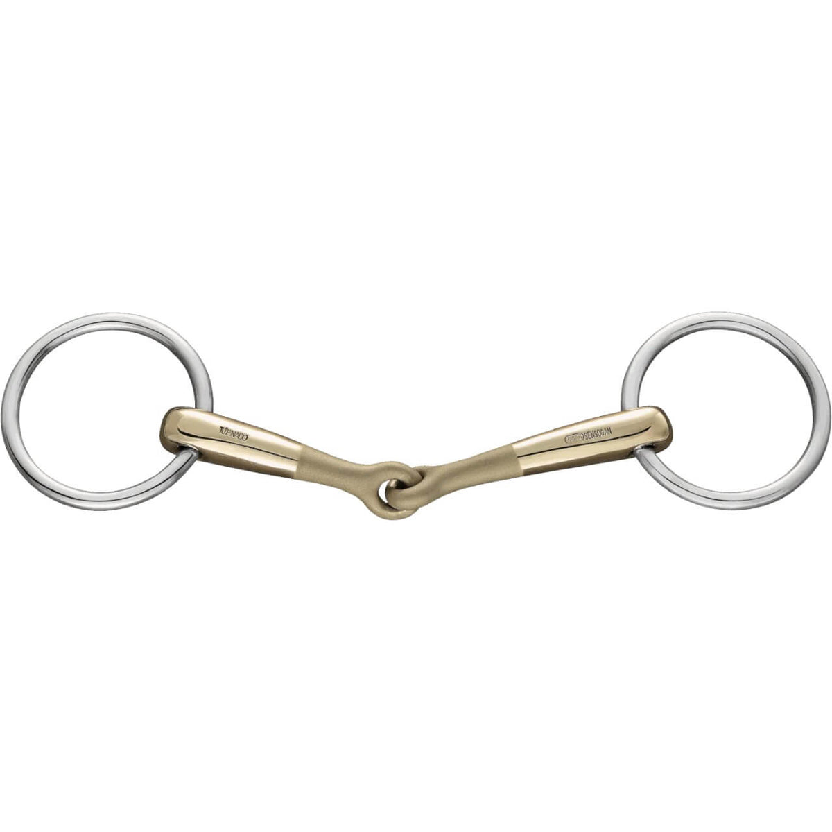 Sprenger Unterlegtrense Einfach Gebrochen Turnado 14 mm SENSOGAN® Gebiss, Gold, Produkt allein.