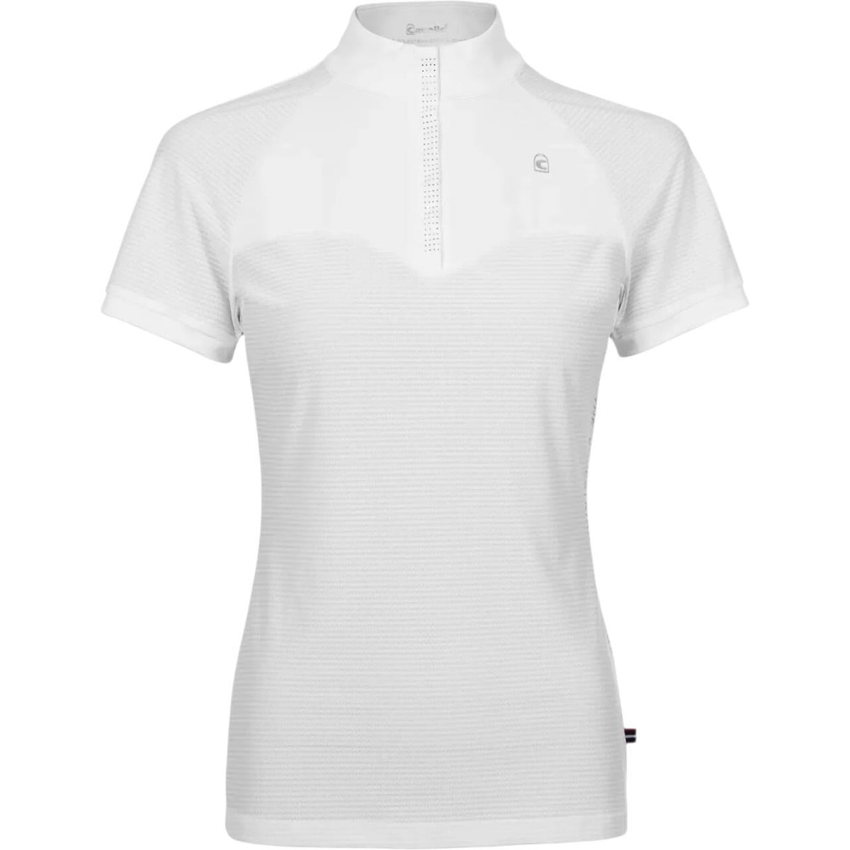 Cavallo Turniershirt Damen CAVALBRISA FS 2026 Kurzarmshirt, White, Produkt allein auf weißem Hintergrund.