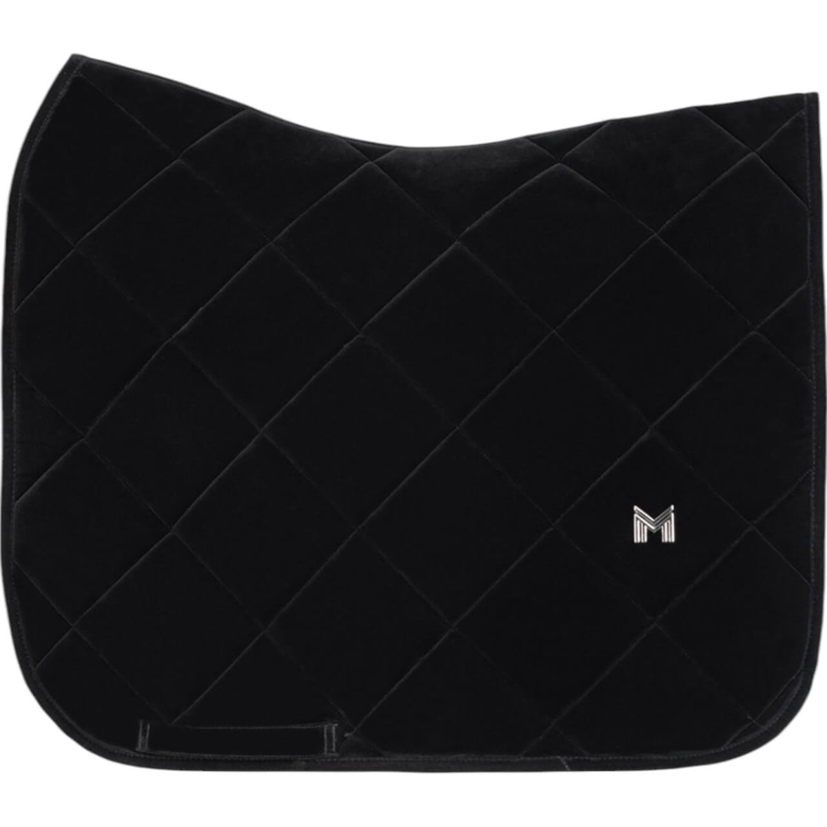 Dressurschabracke Velvet Schabracke, Black, Produkt allein auf weißem Hintergrund.