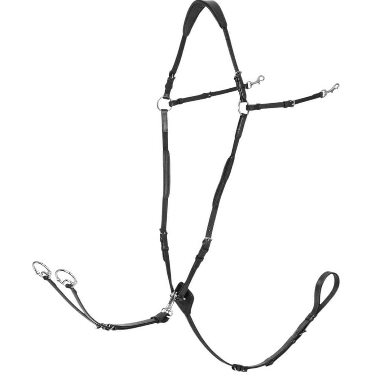 Vorderzeug LM Breastplate Classic, Black, Produkt allein auf weißem Hintergrund.