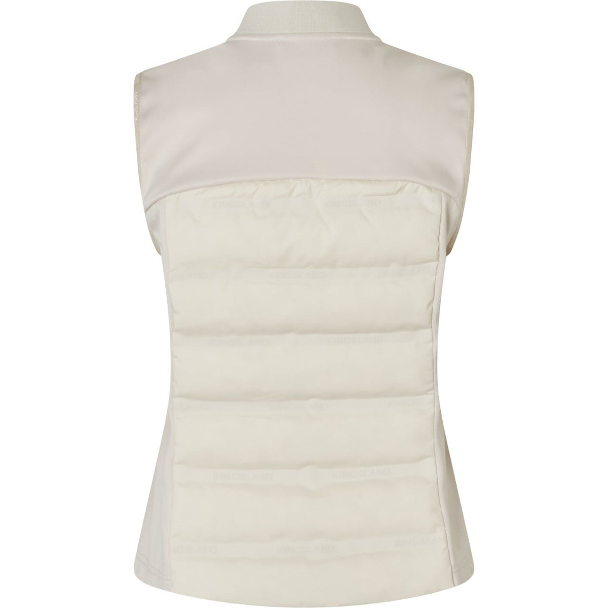 Kingsland Weste Damen KLLucy FS 2026 Bodywarmer, Beige, Produkt allein auf weißem Hintergrund.