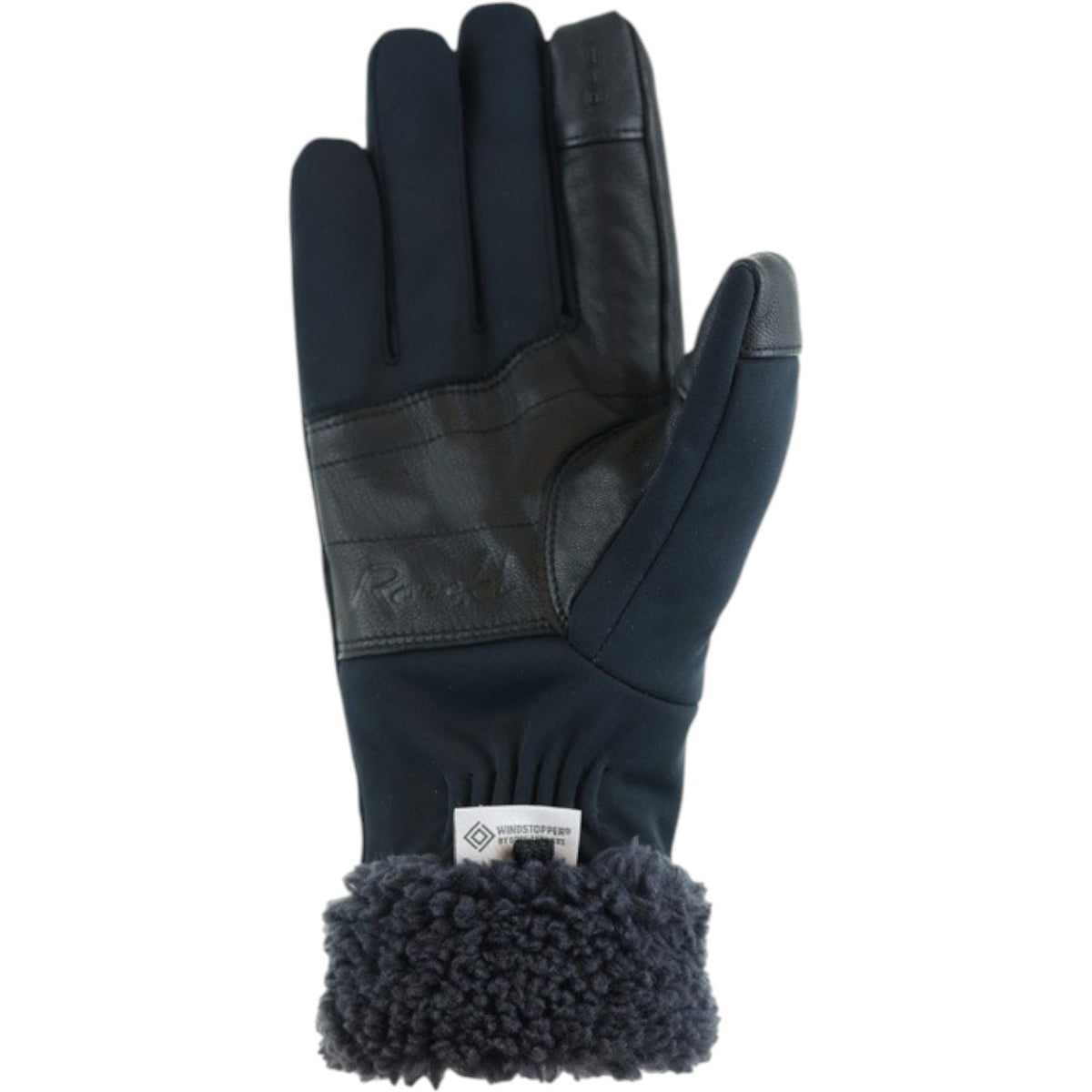 Winterreithandschuh Nunney Reithandschuh, Schwarz, Produkt allein auf weißem Hintergrund.
