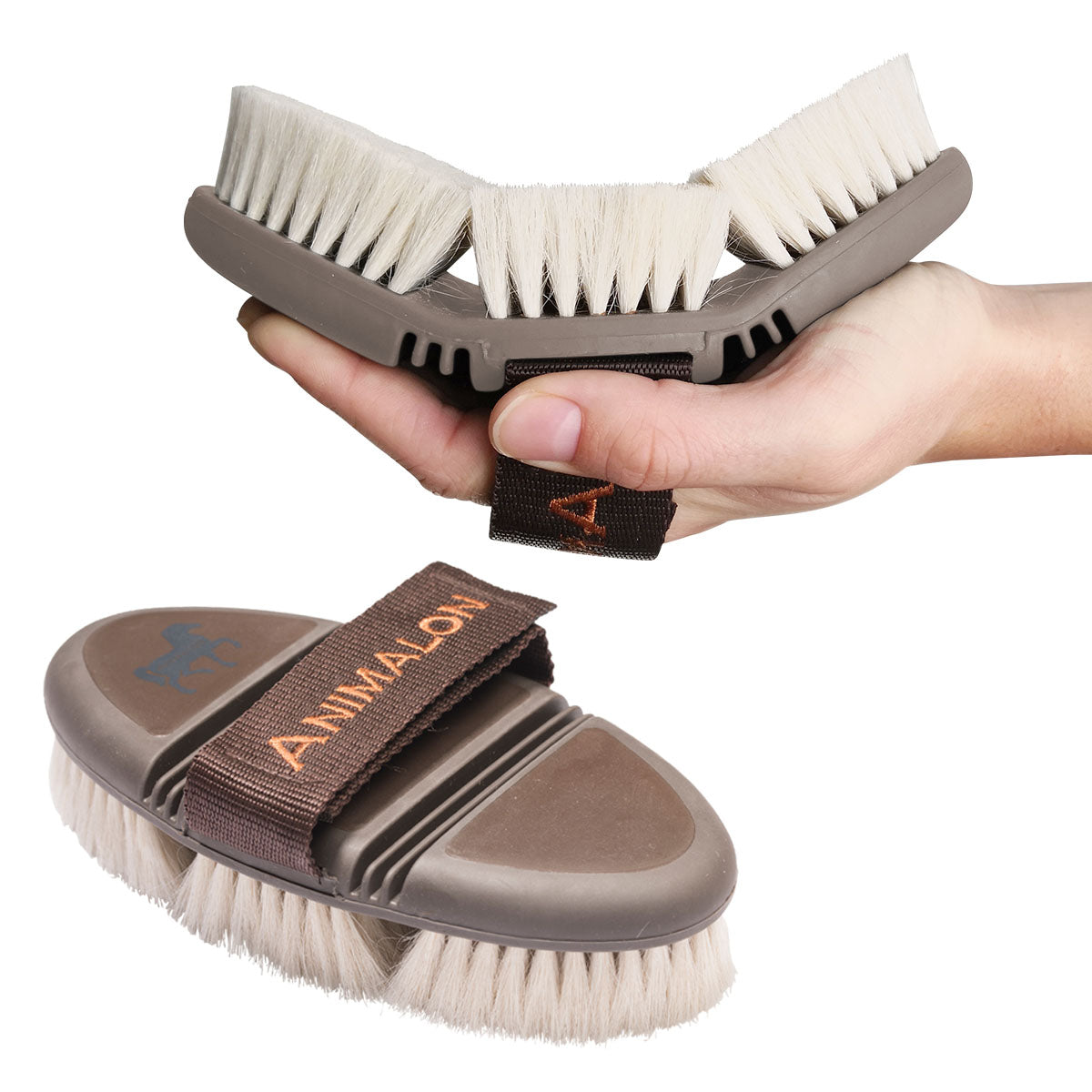 Glanzbürste CareFlex Pferdebürste Staubbürste weiche Borsten