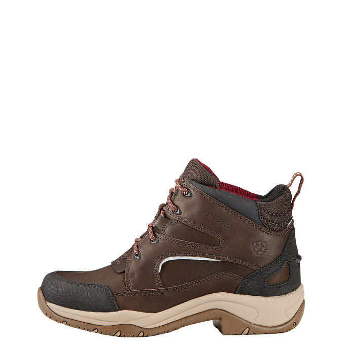 Ariat Stallschuh Damen Telluride II H2O Classic Stiefel, Braun, Produkt allein auf weißem Hintergrund.