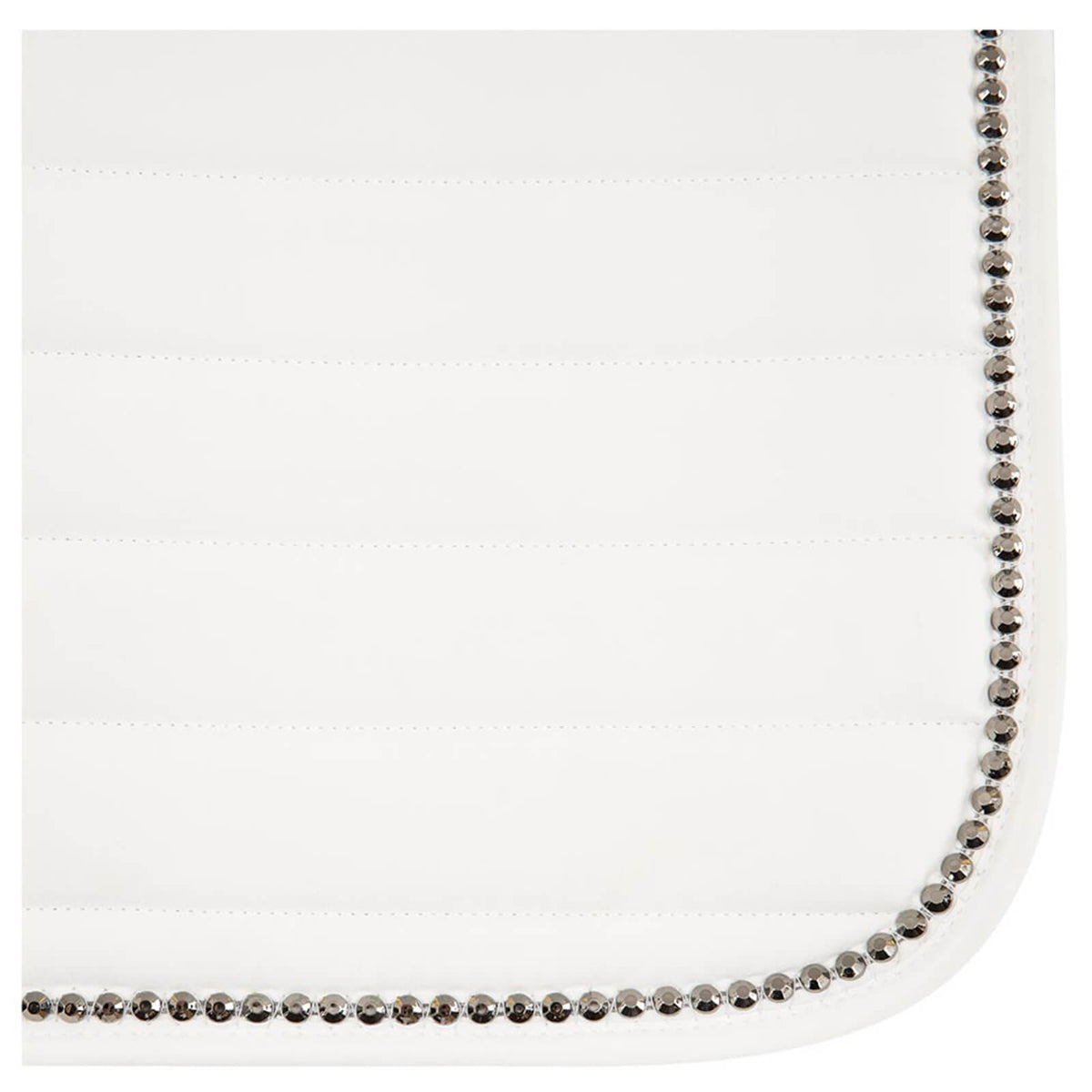 Schabracke Dressur Ivory Coast C-Wear, Weiß, Produkt allein mit Strassbesatz.