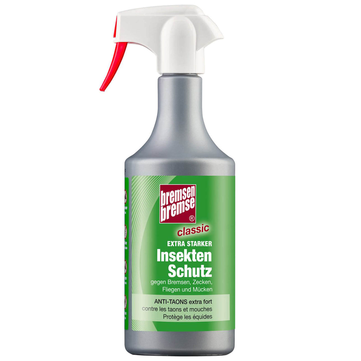 BREMSENBREMSE Insektenschutz Classic Insektenspray Fliegenspray, 750 ml, Produkt allein auf weißem Hintergrund.