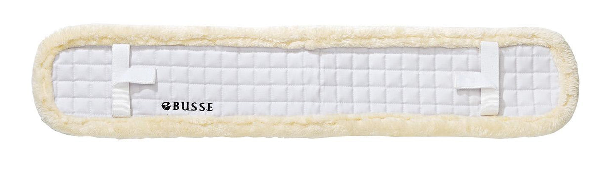 Busse Longiergurt- Unterlage Plush, Weiß, Produkt allein auf weißem Hintergrund.