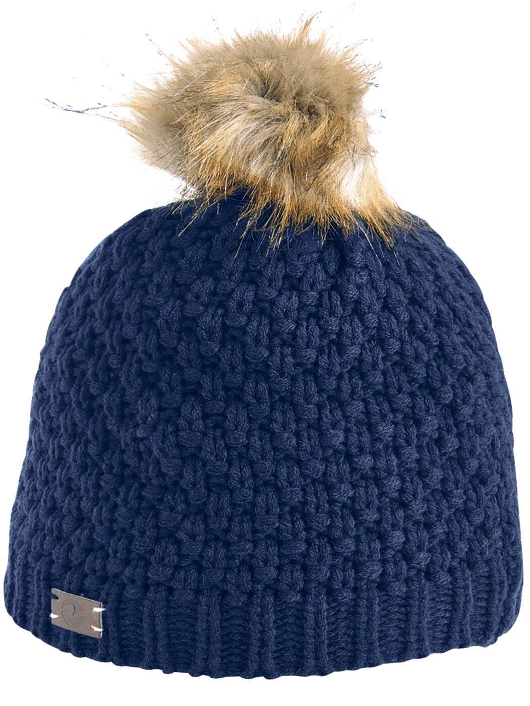 Mütze Claire, Navy, Produkt allein auf weißem Hintergrund.