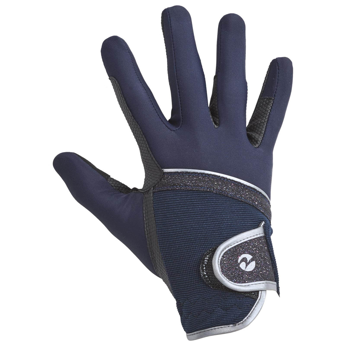 Reithandschuh Lia, Navy, Detailaufnahme eines einzelnen Reithandschuhs.