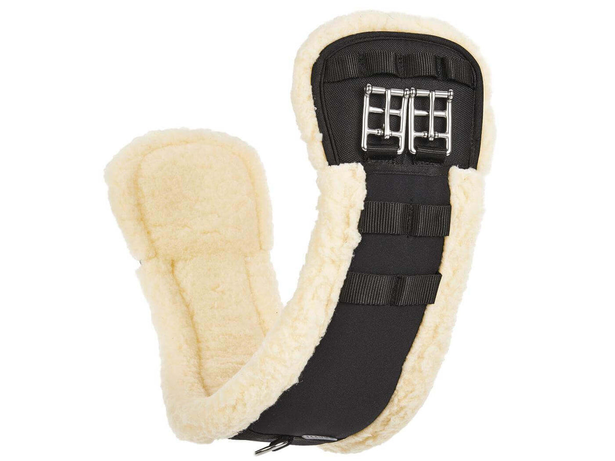 Sattelgurt Art-Fur-Curved Dressur D, Schwarz, Produkt allein.