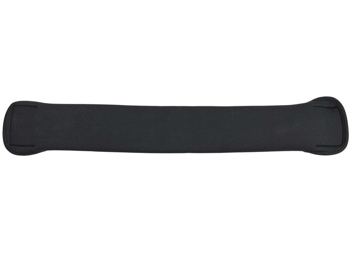 Sattelgurt PRO Soft Dressur elastisch, Schwarz, Produkt allein auf weißem Hintergrund.