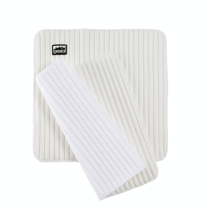 Eskadron Bandagierunterlagen 4er Set Climatex S Basics Beinschutz, Weiß, Produkt allein.