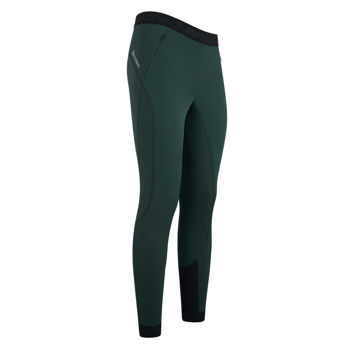 Reitleggings Damen Full-Grip Athletic Lux Damenreithose, Green Gables, Produkt allein auf weißem Hintergrund.