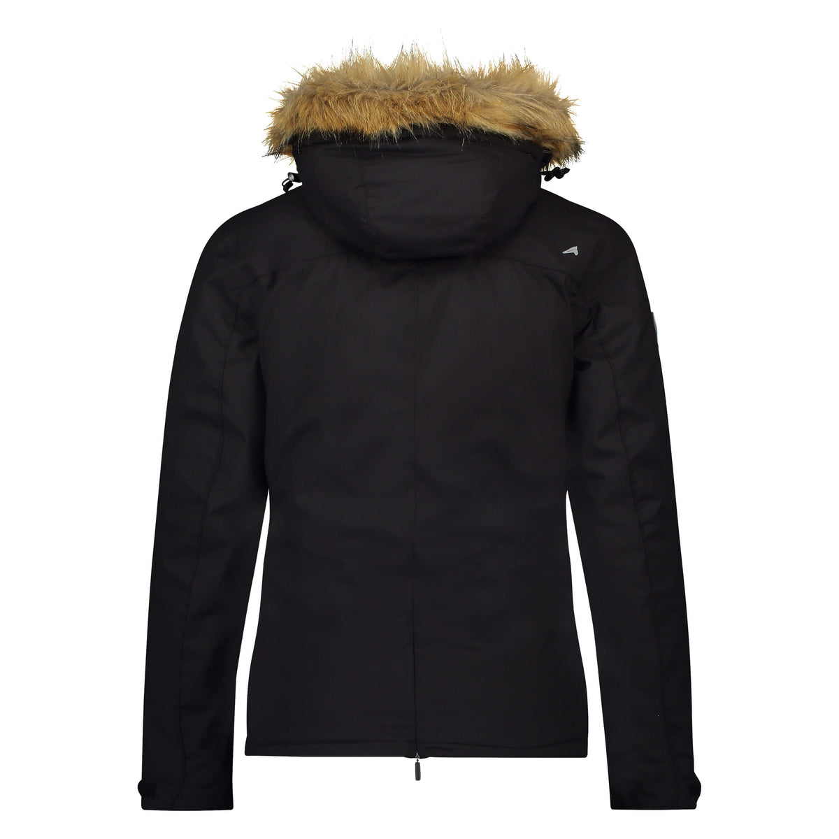 Euro-Star Reitjacke Tech Jacket Fajana Winterjacke, Schwarz, Produkt allein auf weißem Hintergrund.