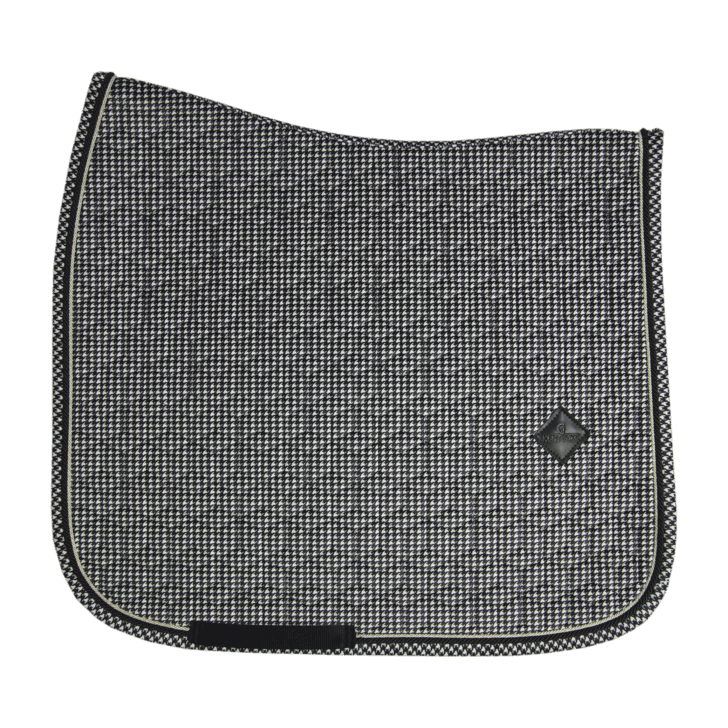 Kentucky Horsewear Dressurschabracke Pied-De-Poule Schabracke, Schwarz, Produkt allein.
