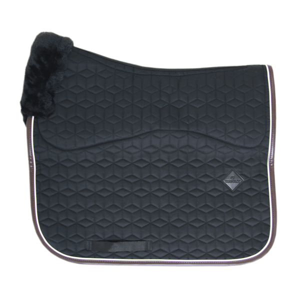 Dressurschabracke Skin Friendly Sternmuster Schabracke, Schwarz, Produkt allein auf weißem Hintergrund.