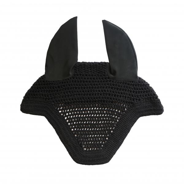 Kentucky Horsewear Fliegenmütze Wellington Full, Schwarz, Produkt allein auf weißem Hintergrund.