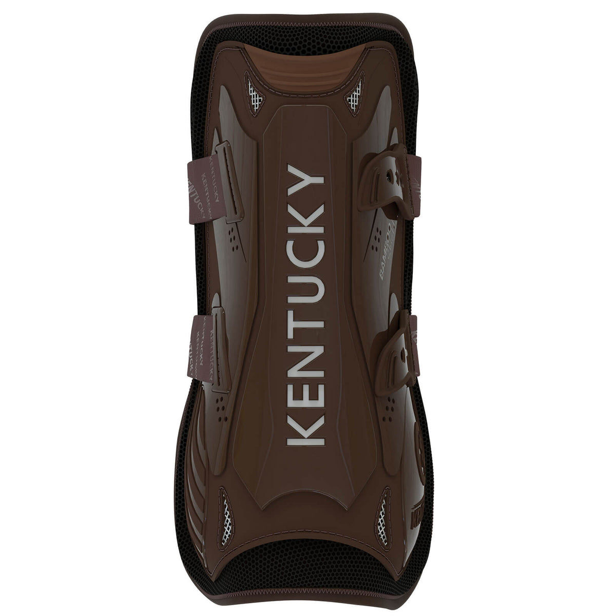 Kentucky Horsewear Gamaschen Bamboo Elastik, Braun, Produkt allein auf weißem Hintergrund.
