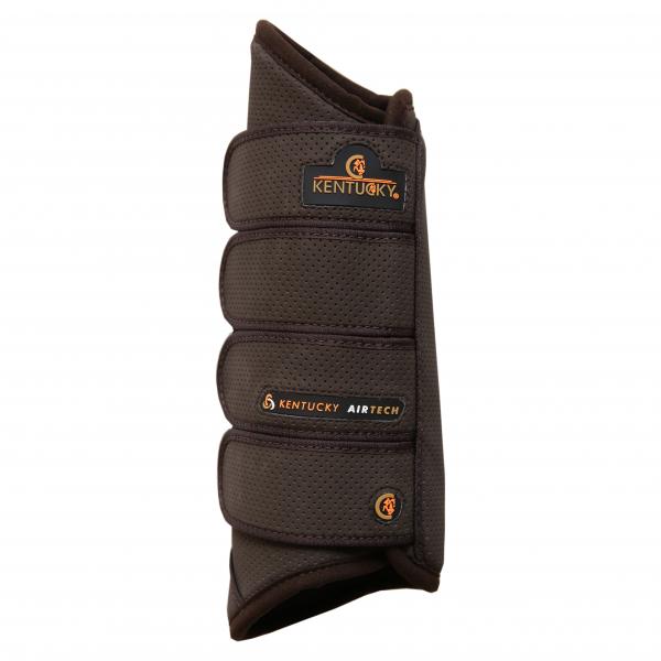 Geländegamaschen Air Tech Hinterbein Gamaschen, Braun, Produkt allein auf weißem Hintergrund.
