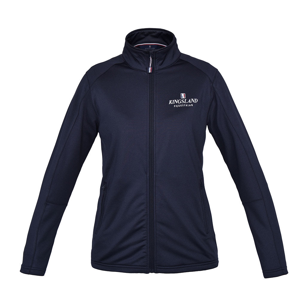 Kingsland Fleecejacke Damen Classic, Navy, Produkt allein auf weißem Hintergrund.