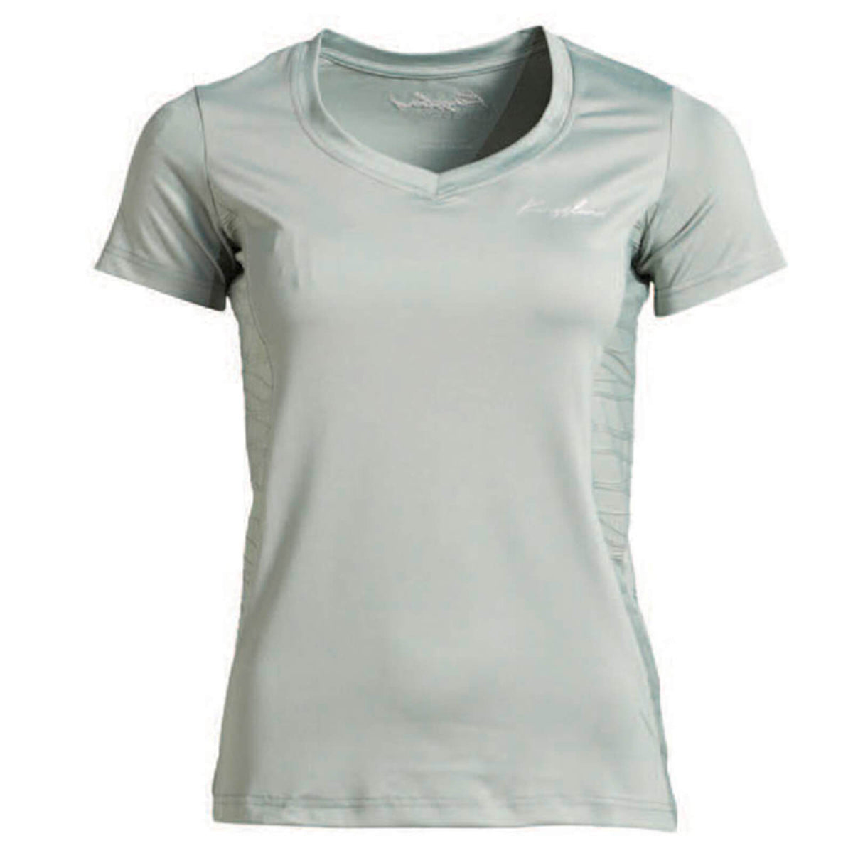 T-Shirt Damen KLpenny, Green Chinois, Produkt allein auf weißem Hintergrund.