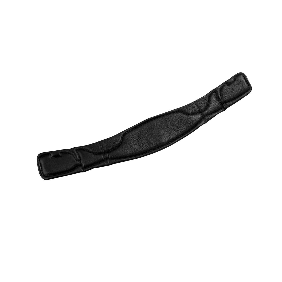 Pad Pallas Leder Gurtschoner, Black, Produkt allein auf weißem Hintergrund.