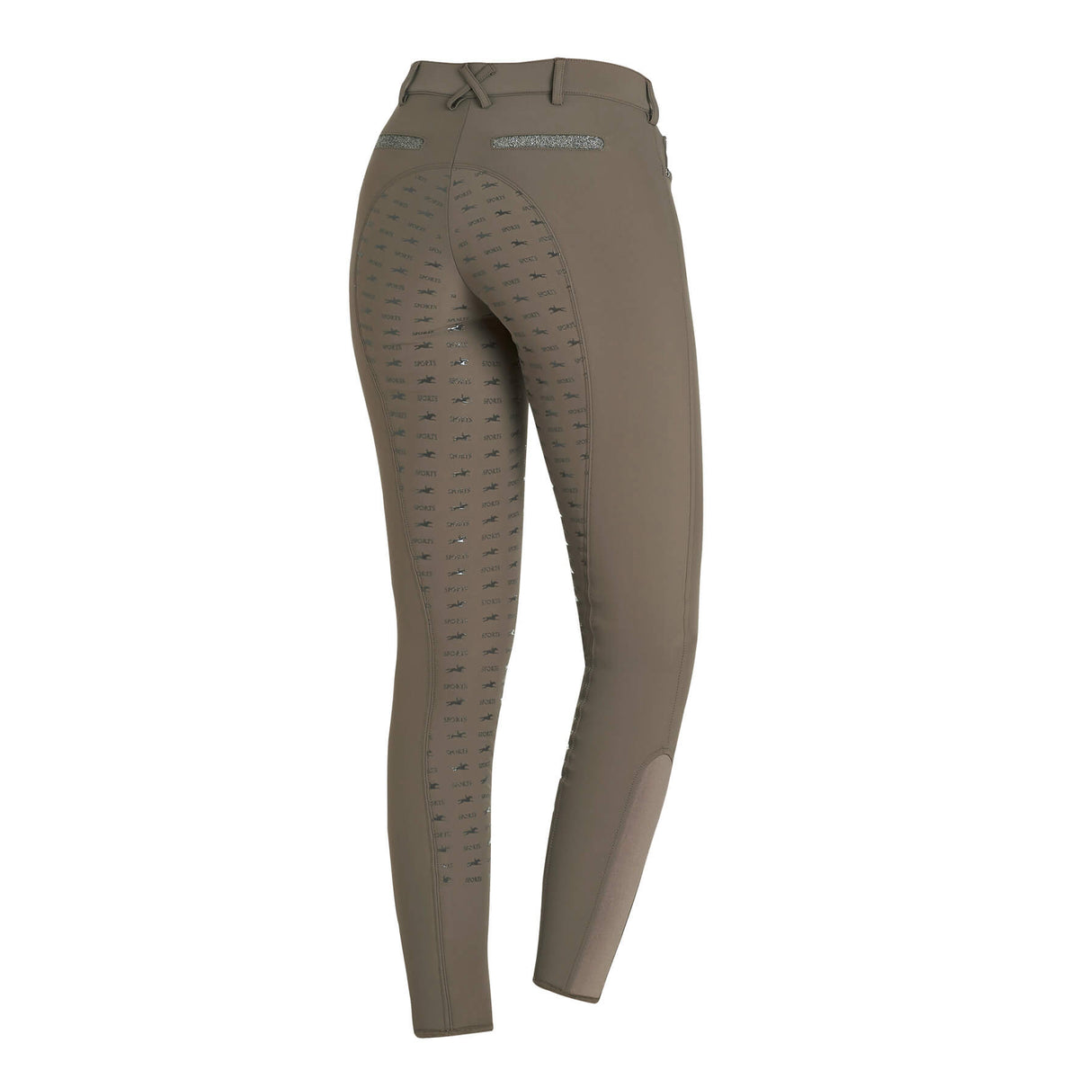 Reithose Damen Full-Grip Chayenne FS, Braun, Produkt allein auf weißem Hintergrund.